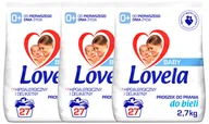 Środki do prania - Lovela Baby, Zestaw Proszek dla Dzieci do Prania Bieli 81pr 3 x 2,7kg - miniaturka - grafika 1