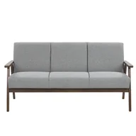 Sofy i kanapy - Beliani Sofa 3-osobowa szara ASNES - miniaturka - grafika 1