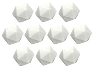 Gry planszowe - Kostki do gry bez symboli BIAŁE K20 Blank 10szt. - miniaturka - grafika 1