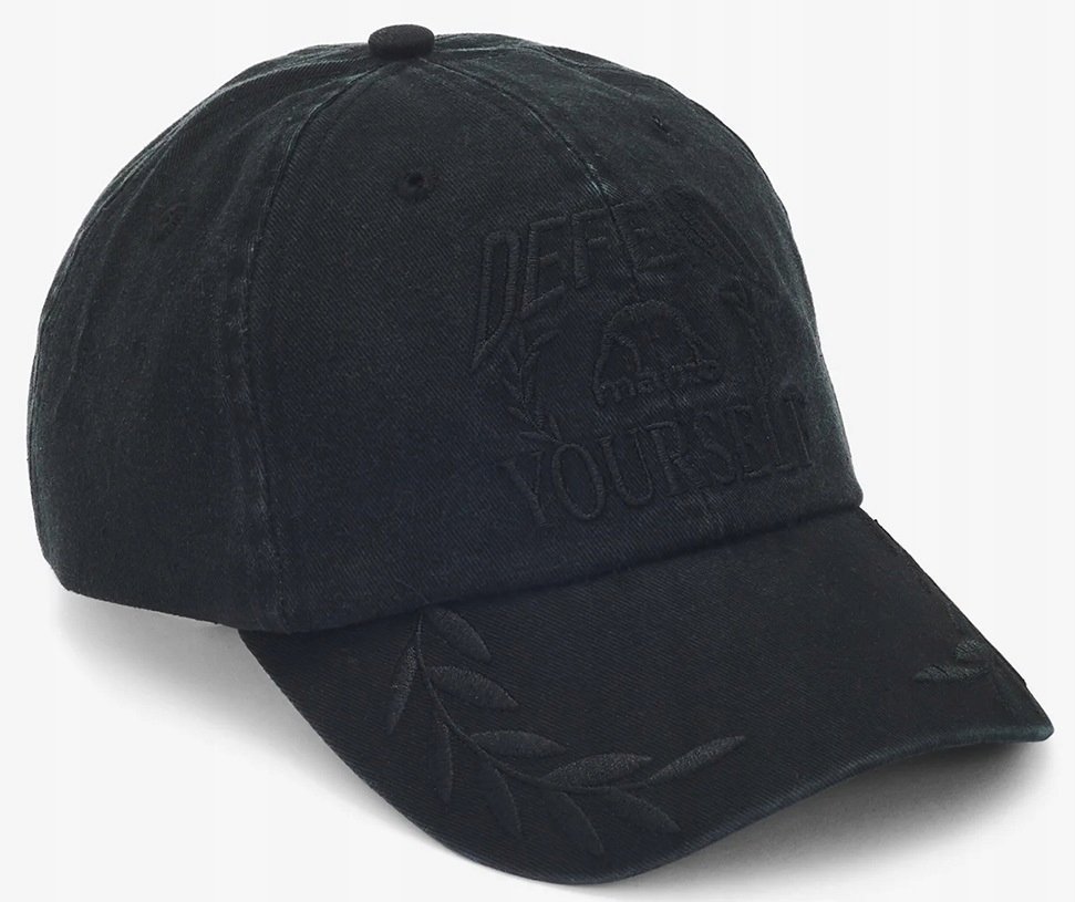 Manto CZAPKA z daszkiem DEFEND czarna (sprana czerń)