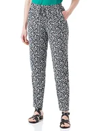 Spodnie damskie - s.Oliver Spodnie damskie długie, spodnie do biegania, Wielokolorowy | Czarny 99a1, 46 - miniaturka - grafika 1