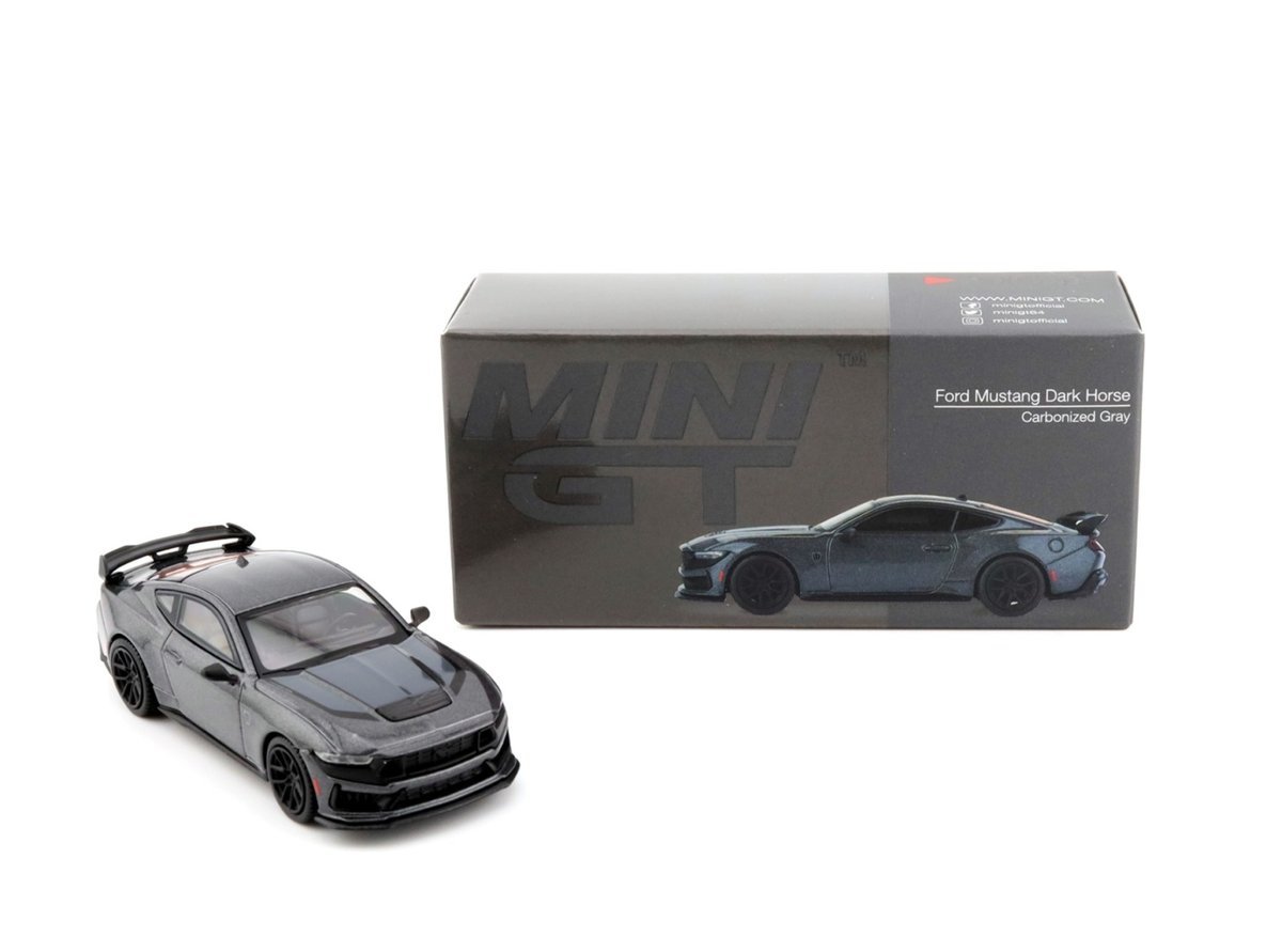 MINI GT Ford Mustang Dark Horse Carbonized Gray LHD MGT00957-L MiniGT