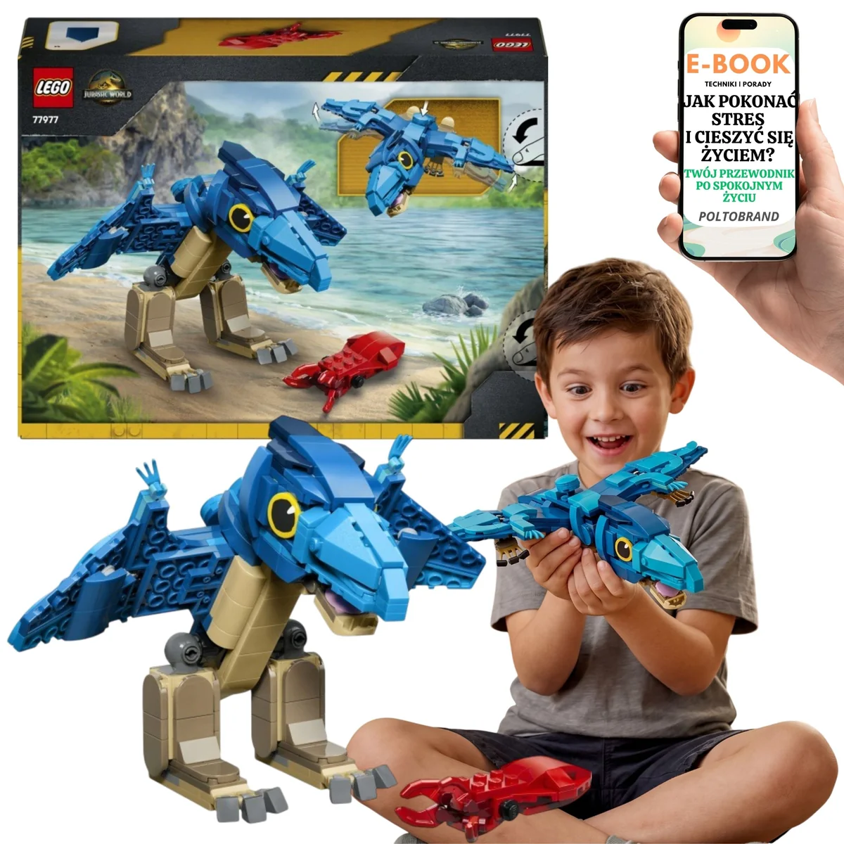 LEGO Pteranodon Figurka Dinozaura dla Dzieci 77977