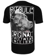 Koszulki sportowe męskie - Pit Bull T-shirt Origin Black - miniaturka - grafika 1