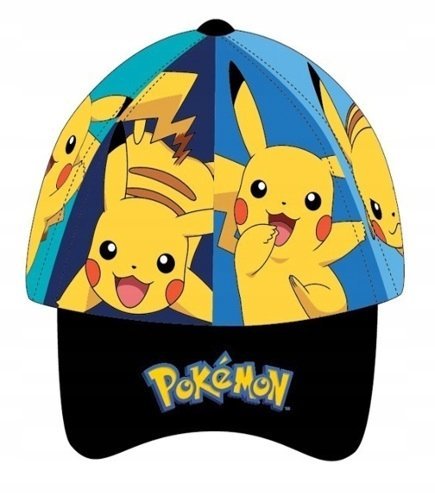 Czapka Daszkiem Pokemon Pikachu Nadruk Na Całej Czapce