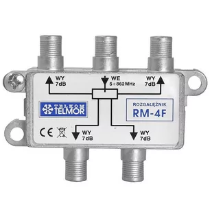 Telmor Rozgałęźnik RM-4F - Rozgałęźniki i multiswitche do TV-SAT - miniaturka - grafika 1