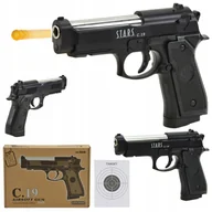 Zabawki militarne - Pistolet Na Kulki Metal Replika Asg Beretta Broń - miniaturka - grafika 1