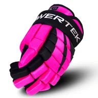 Hokej - Rękawice hokejowe POWERTEK  V5.0 Black/Pink Youth 8 cali - miniaturka - grafika 1