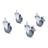 Akcesoria do urządzeń pomiarowych - OHAUS Defender (30372146) - zestaw kółek do wagi elektronicznej (dla platform do 300kg) - miniaturka - grafika 1