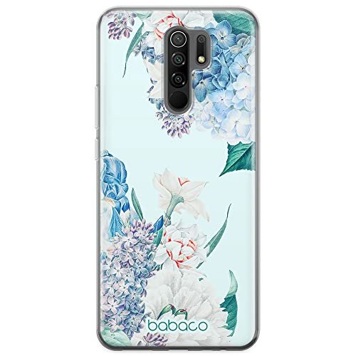 ERT GROUP etui na telefon Xiaomi REDMI 9, case oryginalny i oficjalnie licencjonowany przez Babaco, wzór Flowers 027, optymalnie dopasowane, plecki z TPU