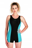 Stroje kąpielowe - 903 strój kąpielowy z dłuższą nogawką do morsowania kostium kąpielowy Spin - miniaturka - grafika 1