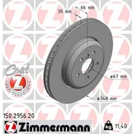 Tarcze hamulcowe - Zimmermann Tarcza hamulcowa 150.2956.20 - miniaturka - grafika 1