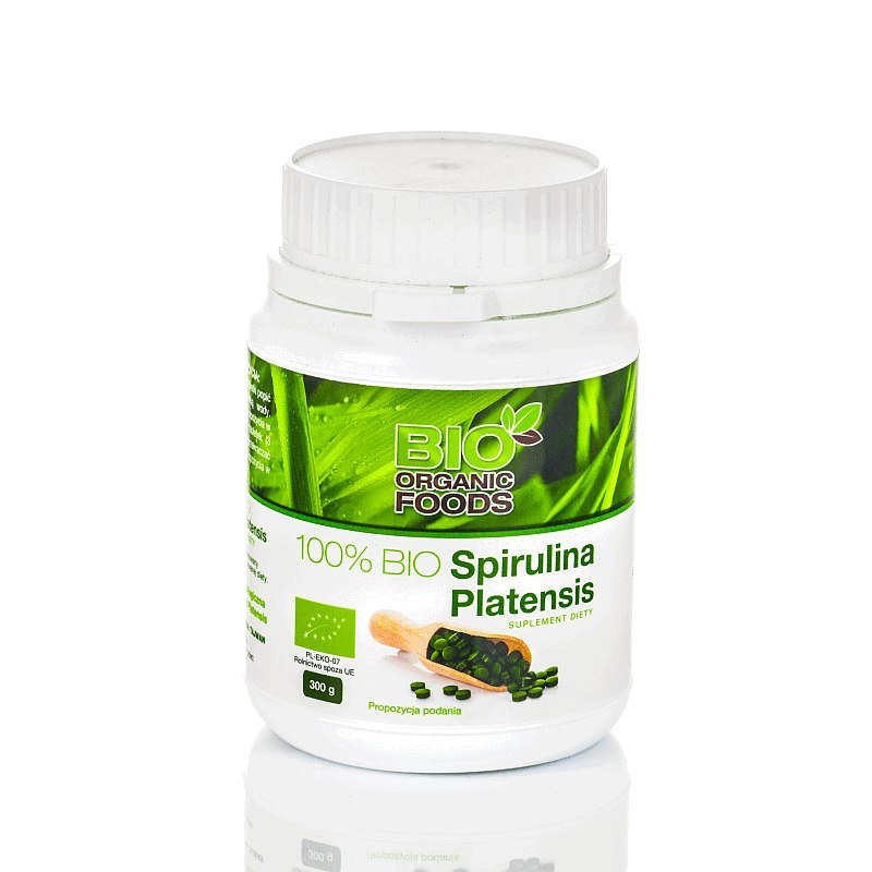BIO ORGANIC FOODS Spirulina Platensis 100% BIO EKO 300g Bio Organic Foods