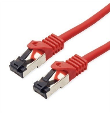 Value Kabel połączeniowy VALUE S/FTP, kategoria 8 klasa I, skrętka, LSOH, PoE, czerwony, 3 m