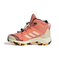 Buty dla chłopców - adidas Uniseks-Kind Terrex Mid GORE-TEX Sneakers, Coral Fusion/Wonder White/Core Black, 37 1/3 - miniaturka - grafika 1