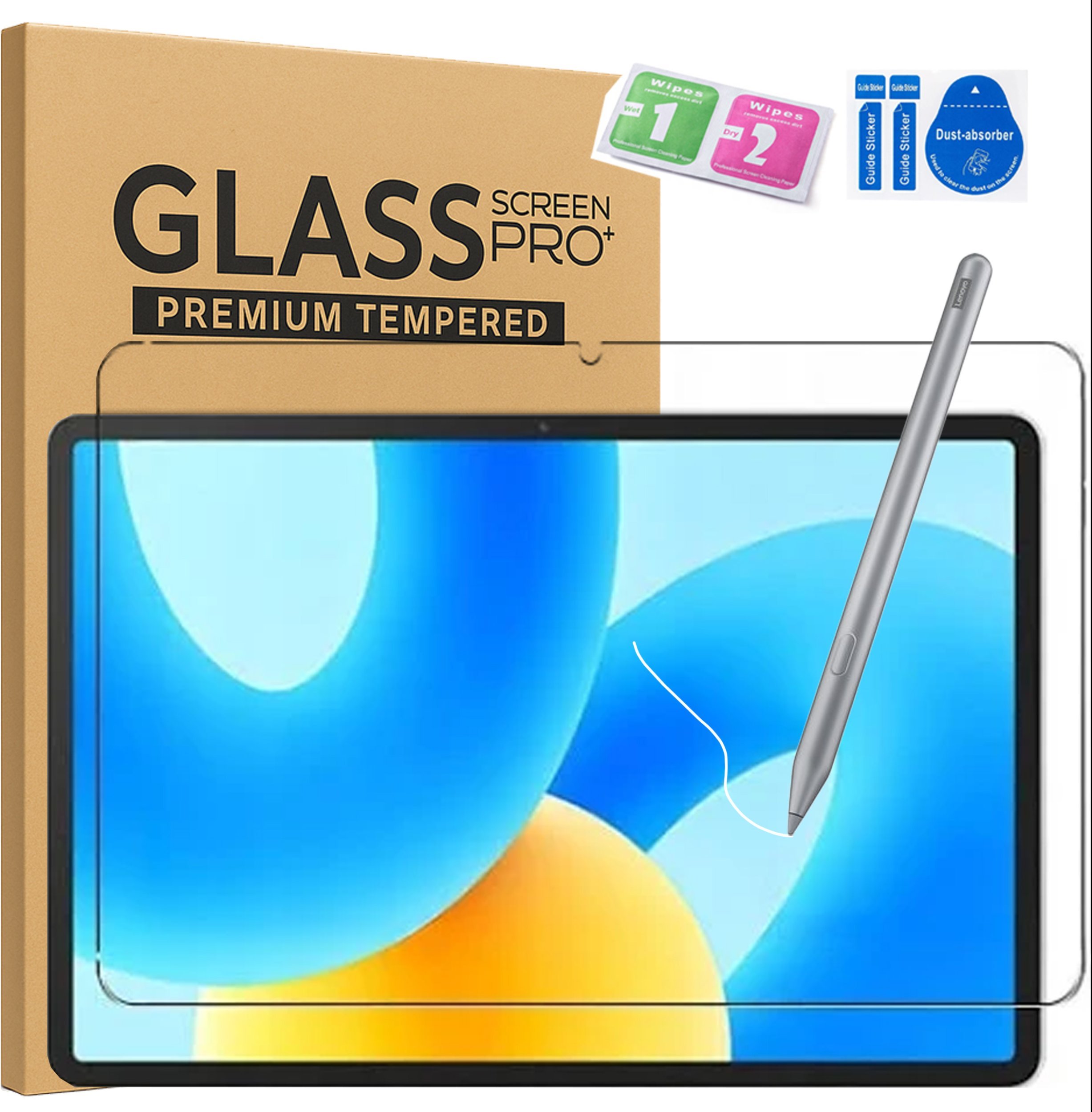 4kom.pl Szkło hartowane do Huawei MatePad Air 11 2023 / 11.5 S 2024 2025 - ochrona ekranu 9H pełne pokrycie
