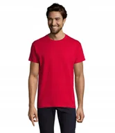 Koszulki męskie - T-shirt Koszulka Męska WYSOKA JAKOŚĆ Sol's IMPERIAL 11500 CZERWONA L - miniaturka - grafika 1