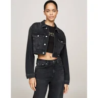 Kurtki damskie - Tommy Jeans Jeansowa kurtka Cropped Fit - miniaturka - grafika 1