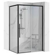 Kabiny prysznicowe - Kabina Prysznicowa Rea Solar Czarny 80 X 100 +Brodzik Savoy Czarny - miniaturka - grafika 1