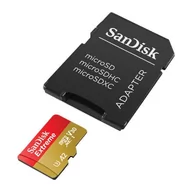 Karty pamięci - Karta pamięci SANDISK EXTREME microSDXC 128 GB 190/90 MB/s UHS-I U3 ActionCam (SDSQXAA-128G-GN6AA) - miniaturka - grafika 1