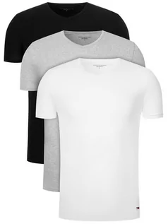 Piżamy męskie - Tommy Hilfiger Komplet 3 t-shirtów Vn Tee 3 Pack Premium Essentialis 2S87903767 Kolorowy Regular Fit - grafika 1