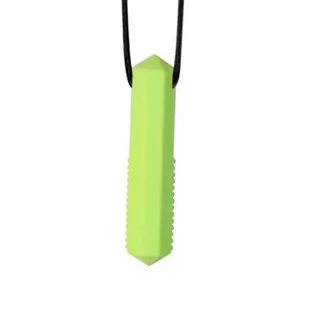 Gryzak Logopedyczny Terapeutyczny Diamencik Zielony Limonkowy - Grzechotki dla dzieci - miniaturka - grafika 1