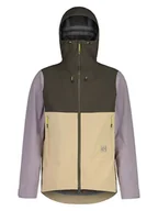 Kurtki i kamizelki sportowe męskie - Maloja Kurtka funkcyjna "CollerinM." w kolorze beżowo-fioletowo-oliwkowym - miniaturka - grafika 1