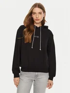 Bluzy damskie - Guess Bluza W5RQ00 KBY51 Czarny Regular Fit - miniaturka - grafika 1