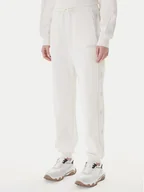 Spodnie sportowe damskie - Guess Spodnie dresowe V5BB23 KCX22 Biały Regular Fit - miniaturka - grafika 1
