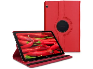 Huawei Etui do tabletu Alogy Etui obrotowe Alogy 360 do MediaPad T5 10.1 Czerwone uniwersalny 42364-uniw - Etui do tabletów - miniaturka - grafika 1