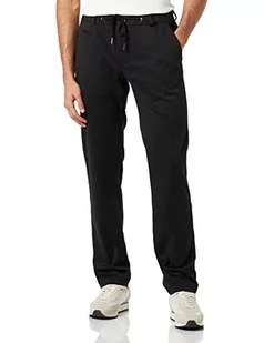 bugatti Męskie spodnie 4036-36827, czarne 290, slim fit, czarny-290, 33W / 34L - Spodenki męskie - miniaturka - grafika 1