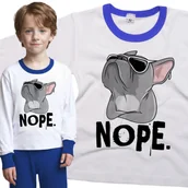 Piżamy dla dziewczynek - Piżama dziecięca Pies Buldog Francuski Nope Foch 98/104 - VoloDonum - miniaturka - grafika 1