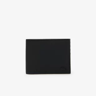 Lacoste męski klasyczny portfel na 6 kart o fakturze drobnej piki - Portfele - miniaturka - grafika 1
