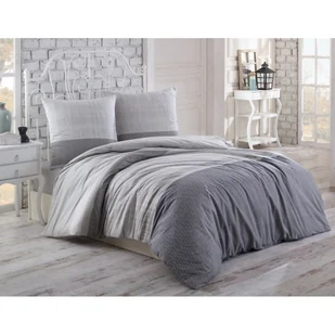 BedTex Pościel bawełniana Spencer szara, 140 x 200cm, 70 x 90 cm, 140 x 200 cm, 70 x 90 cm - Pościel - miniaturka - grafika 1