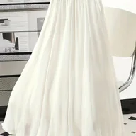 Spódnice - TEMU wysokiej klasy spódnica z gazy w stylu streamera, , damska, na wiosnę i 2024, spódniczka o długości do połowy łydki w kształcie litery A - miniaturka - grafika 1