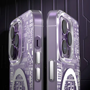 Kingxbar PQY Geek Series magnetyczne etui iPhone 14 MagSafe złote - Etui i futerały do telefonów - miniaturka - grafika 10