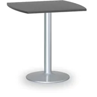 Stoły i stoliki do biura - B2B Partner Stolik wysoki Filip II, 660 x 660 mm, szara podstawa, płyta antracyt 423268 - miniaturka - grafika 1