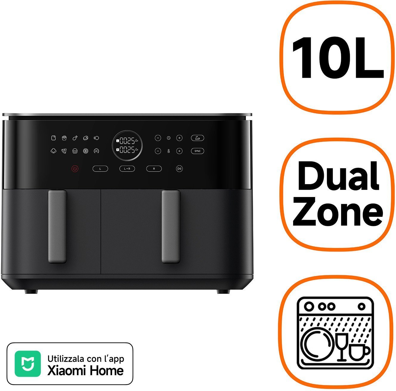 Xiaomi Dual Zone Air Fryer 10L EU DE BHR07SGEU