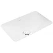 Umywalki - Villeroy & Boch Loop & Friends umywalka 45x28 cm podblatowa prostokątna CeramicPlus Weiss Alpin 4A5600R1 - miniaturka - grafika 1