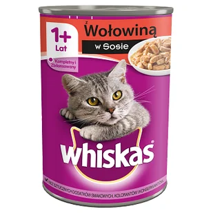 Whiskas wołowina 12x400 g - Mokra karma dla kotów - miniaturka - grafika 1