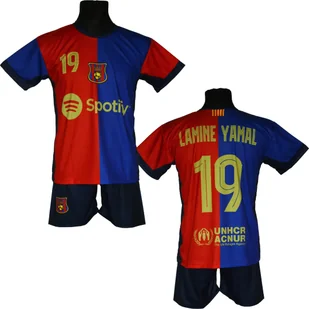 LAMINE YAMAL koszulka + spodenki BARCELONA dla dzieci - Piłka nożna - miniaturka - grafika 1