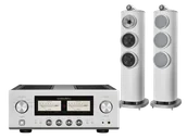 Zestawy stereo - Luxman L-507Z (srebrny) + 804 D4 (biały) - miniaturka - grafika 1
