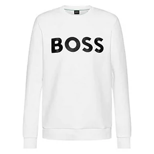 BOSS Męska bluza Slub 1 Jersey, biały 100, 5XL - Bluzy męskie - miniaturka - grafika 1