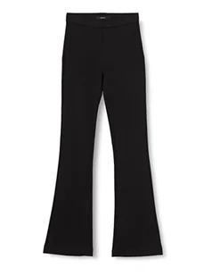 VERO MODA Damskie Spodnie Vmkamma Mr Rozkloszowany Jersey Spodnie Wysoki, czarny, M / 36L - Spodnie damskie - miniaturka - grafika 1