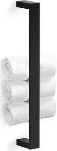 Wieszak reling na ręczniki Contract pionowy 38 cm czarny mat - Wieszaki łazienkowe - miniaturka - grafika 1
