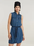 Sukienki - G-Star Sukienka dżinsowa w kolorze niebieskim - miniaturka - grafika 1