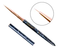 Akcesoria do paznokci - Pędzelek do zdobień cienki precyzyjny 7mm - granatowy - 01 MARBLE - miniaturka - grafika 1