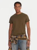 Koszulki męskie - G-Star Raw T-Shirt Lash D16396-2653 Khaki Regular Fit - miniaturka - grafika 1