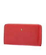 Portfele - Portfel Damski Skórzany Duży RFID Na Karty PUCCINI Czerwony MU1962-3E - miniaturka - grafika 1