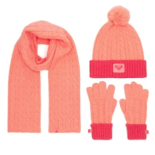 Zestaw czapka, szalik i rękawiczki Roxy RX-KF-001-AW24 Pomarańczowy - Czapki dla dzieci - miniaturka - grafika 1